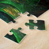 Genesis Green Abstrakt Art Puzzle (Seite)