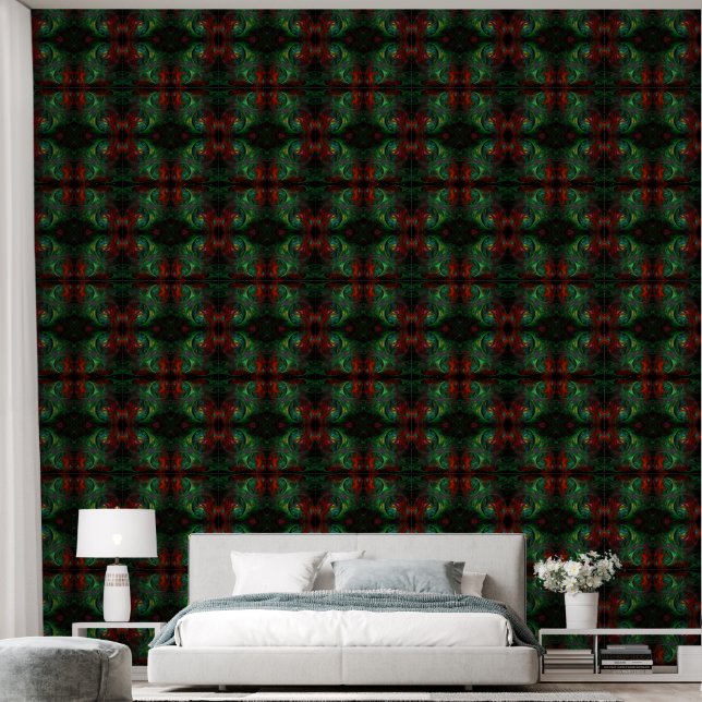 Genesis Green Abstrakt Art Tapete (Schlafzimmer)