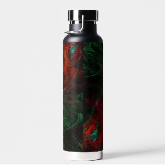 Genesis Green Abstrakt Art Trinkflasche (Rechts)