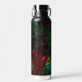 Genesis Green Abstrakt Art Trinkflasche (Vorne)