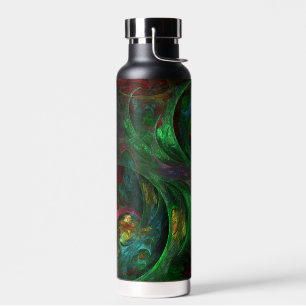 Genesis Green Abstrakt Art Trinkflasche