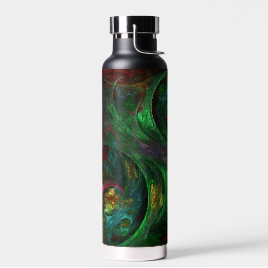 Genesis Green Abstrakt Art Trinkflasche (Links)