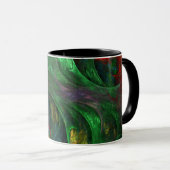 Genesis Green Abstrakt Coffee Tasse (VorderseiteRechts)