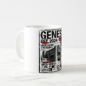 Genesis Industrial Brutalist Architecture Kaffeetasse (Vorderseite Links)