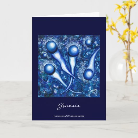 Genesis-Karte Karte (Gelbe Blume)