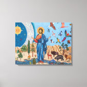Genesis mosaic Premium Wrapped Canvas (Glanz) Leinwanddruck (Vorderseite)