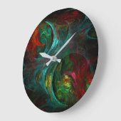 Genesis Nova Abstract Art Round Große Wanduhr (Winkel)