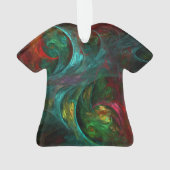 Genesis Nova Abstrakt Art Acrylic Shirt Ornament (Rückseite)