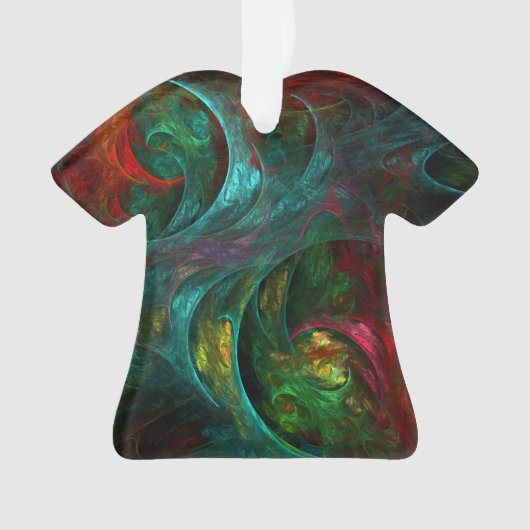 Genesis Nova Abstrakt Art Acrylic Shirt Ornament (Vorderseite)