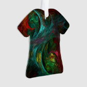 Genesis Nova Abstrakt Art Acrylic Shirt Ornament (Vorderseite)