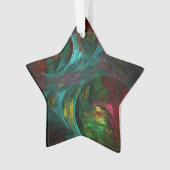 Genesis Nova Abstrakt Art Acrylic Star Ornament (Vorderseite)