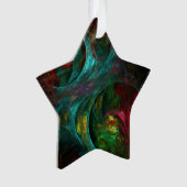 Genesis Nova Abstrakt Art Acrylic Star Ornament (Vorderseite)