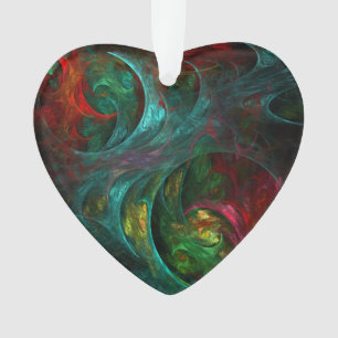 Genesis Nova Abstrakt Art AkrylHerz Ornament