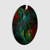 Genesis Nova Abstrakt Art Akrylkreislauf Ornament (Vorderseite)