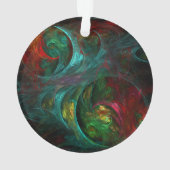 Genesis Nova Abstrakt Art Akrylkreislauf Ornament (Rückseite)