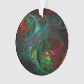 Genesis Nova Abstrakt Art Akrylkreislauf Ornament (Vorderseite)