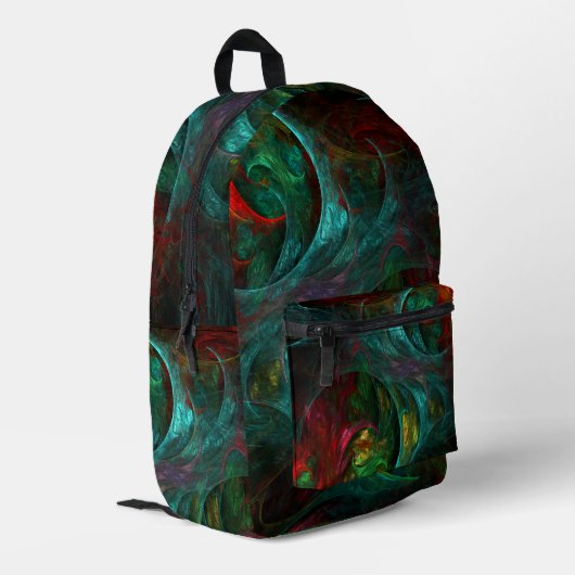 Genesis Nova Abstrakt Art Bedruckter Rucksack (Rückseitige Ecke links)