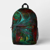 Genesis Nova Abstrakt Art Bedruckter Rucksack (Vorderseite)