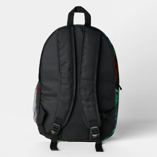 Genesis Nova Abstrakt Art Bedruckter Rucksack (Rückseite)