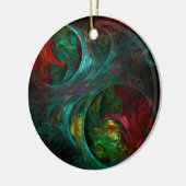 Genesis Nova Abstrakt Art Circle Ornament (Links)
