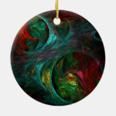 Genesis Nova Abstrakt Art Circle Ornament (Hinten)