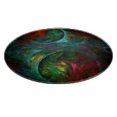 Genesis Nova Abstrakt Art Circle Schneidebrett (Ecke)