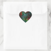 Genesis Nova Abstrakt Art Heart Sticker (Tasche)