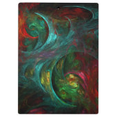 Genesis Nova Abstrakt Art Klemmbrett (Rückseite)