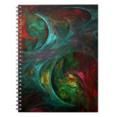 Genesis Nova Abstrakt Art Notebook Notizblock (Vorderseite)