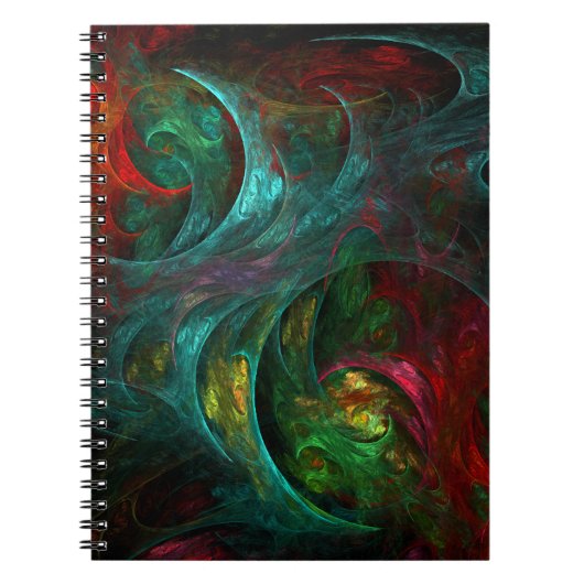 Genesis Nova Abstrakt Art Notebook Notizblock (Vorderseite)