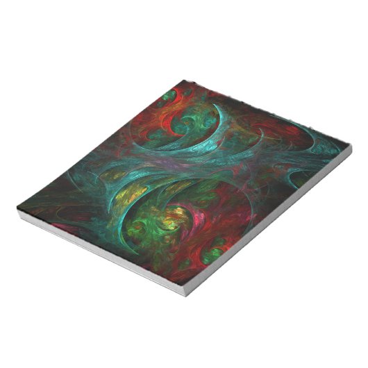 Genesis Nova Abstrakt Art Notepad Notizblock (Rotiert)