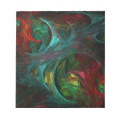 Genesis Nova Abstrakt Art Notepad Notizblock (Vorderseite)