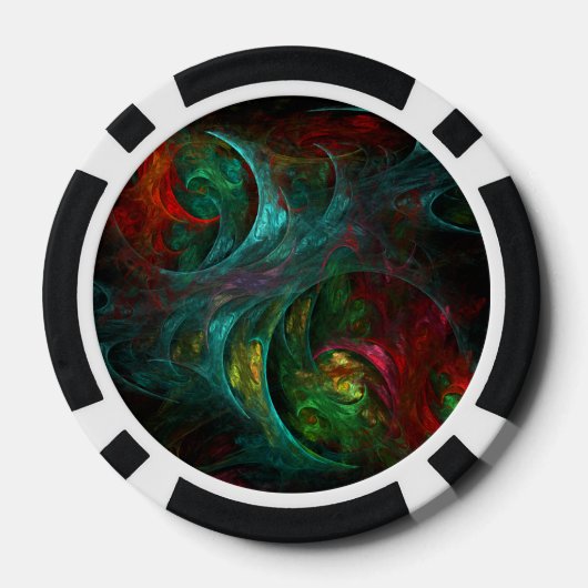 Genesis Nova Abstrakt Art Pokerchips (Rückseite)