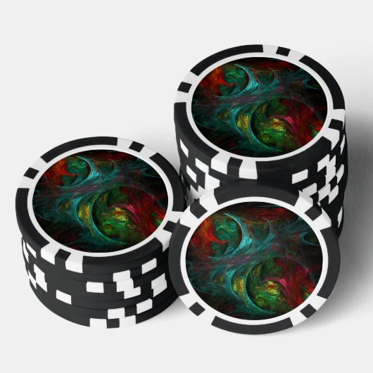 Genesis Nova Abstrakt Art Pokerchips (Stapel)