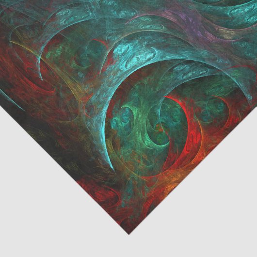 Genesis Nova Abstrakt Art Seidenpapier (Ausschnitt)