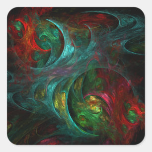 Genesis Nova Abstrakt Art Square Sticker