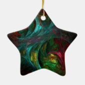 Genesis Nova Abstrakt Art Star Keramikornament (Hinten)