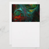 Genesis Nova Abstrakt Art Stationery Briefpapier (Vorne/Hinten)