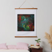 Genesis Nova Abstrakt Art Wandteppich Mit Holzrahmen (Schlafzimmer)