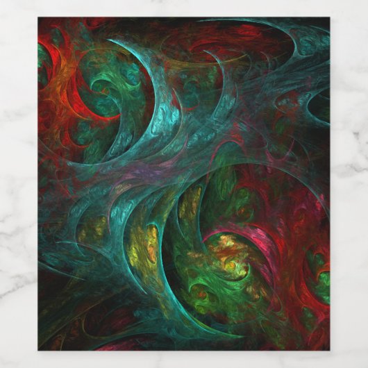 Genesis Nova Abstrakt Art Weinetikett (Einzelnes Label)