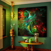 Genesis Nova Abstrakt Art Wrapped Canvas Print Leinwanddruck