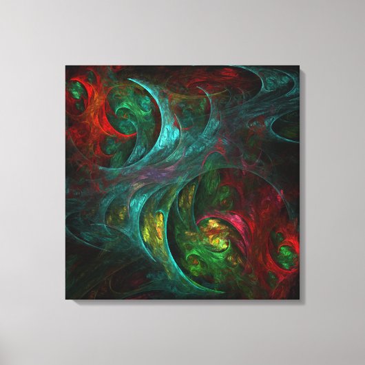 Genesis Nova Abstrakt Art Wrapped Canvas Print Leinwanddruck (Vorderseite)