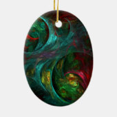 Genesis Nova Abstrakte Kunst Keramik Ornament (Hinten)