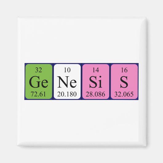 Genesis Periodenmagnet Magnet (Vorne)