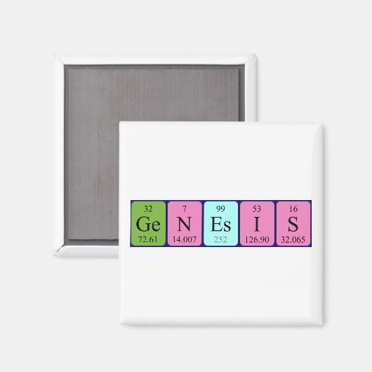 Genesis Periodenmagnet Magnet (Vorderseite/Rückseite)