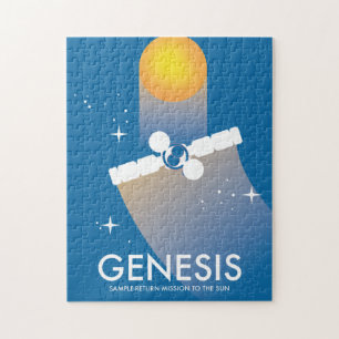 Genesis-Probenrückführungsmission Weltraumkunst. Puzzle