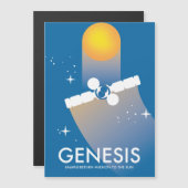 Genesis Sample-return Mission Space Art. Magnetkarte (Vorne/Hinten)