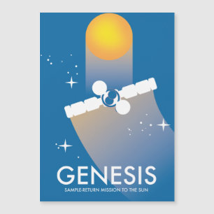 Genesis Sample-return Mission Space Art. Magnetkarte