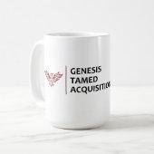 Genesis Tamed Acquisitions Corporate Logo Tasse (Vorderseite Links)