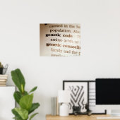 Genetic code and genetic counseling definitions poster (Heimbüro)